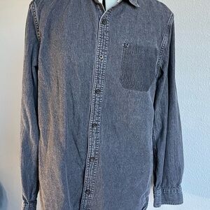 Men's Gray Denim Shirt